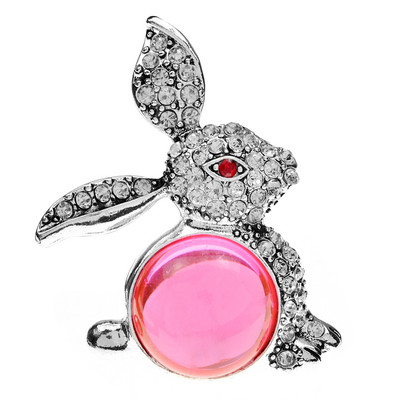 CINDY XIANG Broșă mare de iepure cu strasuri de modă Zodiac Animal Pin Bijuterii de epocă Iarnă Anul Nou Accesorii de înaltă calitate