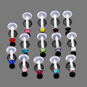 14Pcs/lot Bioplast Tragus Piercing Piercing za usne Prsten za usne hrskavice Tragus za uši Prsteni za piercing za usne Nakit za piercing