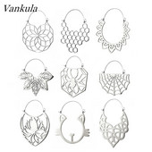 Vankula 2 buc. tuneluri pentru urechi la modă noi, bijuterii ușoare, umerașe pentru piercing pentru ureche, tunel pentru dop de ureche din oțel inoxidabil pentru vânzare