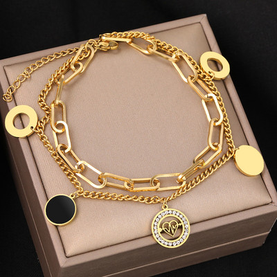 Oțel inoxidabil gleznă inimă săgeată cristal zircon design pandantive simț lanț de picioare pe picior glezne feminine pentru femei bijuterii