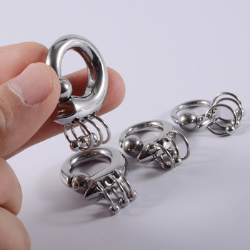 1PC Хирургическа стомана Lobster Closer Bead Ring Тежести за уши Големи габарити Обеци с разтегнат лоб Нов стил Разширител за уши Дамски бижута