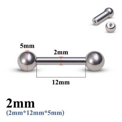 1 bucată mare dimensiune din oțel inoxidabil genital drept barbell ureche tragus PA piercing mamelon inel bar cartilaj cercei bijuterii sexy pentru corp