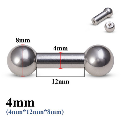 1 bucată mare dimensiune din oțel inoxidabil genital drept barbell ureche tragus PA piercing mamelon inel bar cartilaj cercei bijuterii sexy pentru corp
