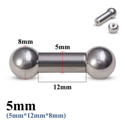 1 bucată mare dimensiune din oțel inoxidabil genital drept barbell ureche tragus PA piercing mamelon inel bar cartilaj cercei bijuterii sexy pentru corp