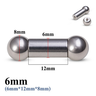 1 bucată mare dimensiune din oțel inoxidabil genital drept barbell ureche tragus PA piercing mamelon inel bar cartilaj cercei bijuterii sexy pentru corp