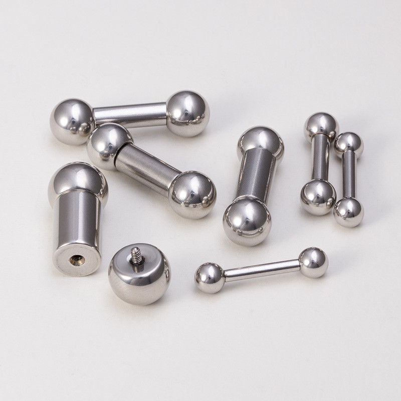 1 bucată mare dimensiune din oțel inoxidabil genital drept barbell ureche tragus PA piercing mamelon inel bar cartilaj cercei bijuterii sexy pentru corp