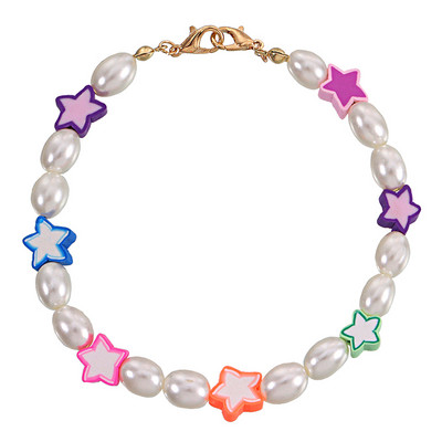 Brățară de gleznă cu margele boeme pentru femei, lucrată manual, floare de margaretă, perlă, lanț pentru picioare, reglabil, cadou de bijuterii pentru plajă de vară pentru fată