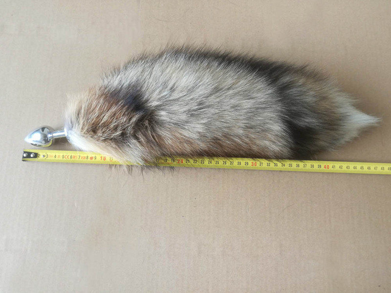 Breloc cu blană de vulpe sexy pentru femeie 40cm New Fashion Breloc cu blană de vulpe Cel mai bun cadou de petrecere K2185