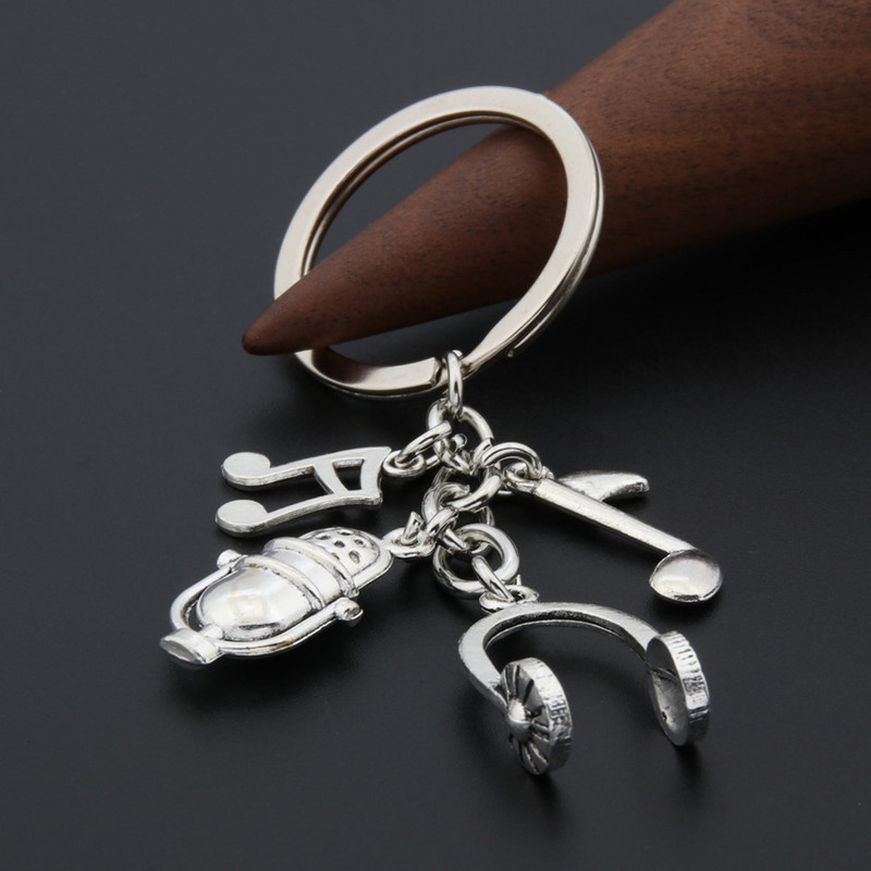 1 buc breloc cu căști pentru muzică DJ, chitară, notă muzicală, breloc, cadouri pentru bărbați, femei, cadou, bijuterii, bricolaj, E2581/E2773