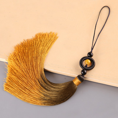 Breloc cu ciucuri cu pompon boho, breloc cu breloc, bijuterii la modă, culoare uni, cu bretele pentru telefon mobil, cu pandantiv