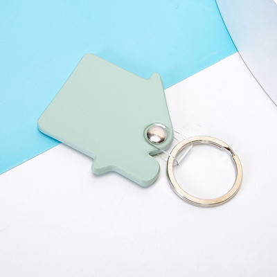 Portachei cu transport gratuit pentru cupluri breloc rotund din piele PU închizătoare pentru cheile mașinii curea talie portofel brelocuri bijuterii 열쇠고리