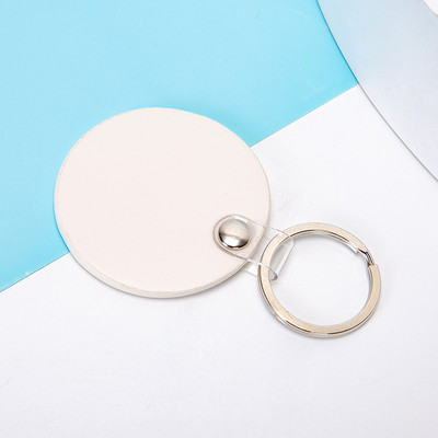 Portachei cu transport gratuit pentru cupluri breloc rotund din piele PU închizătoare pentru cheile mașinii curea talie portofel brelocuri bijuterii 열쇠고리