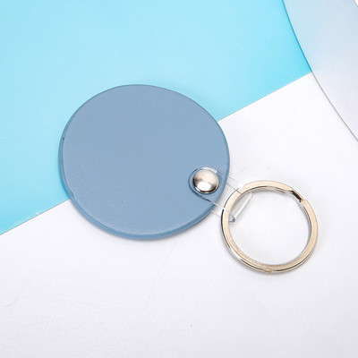 Portachei cu transport gratuit pentru cupluri breloc rotund din piele PU închizătoare pentru cheile mașinii curea talie portofel brelocuri bijuterii 열쇠고리