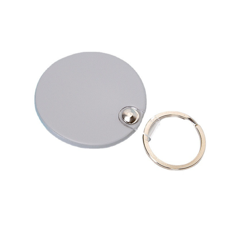 Portachei cu transport gratuit pentru cupluri breloc rotund din piele PU închizătoare pentru cheile mașinii curea talie portofel brelocuri bijuterii 열쇠고리