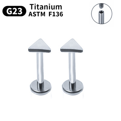 2 buc 16G G23 cercei cu titan Labret pentru buze pentru femei Pircing Nariz Conch Cartilage Helix Cercei nazal unghii bijuterii pentru corp