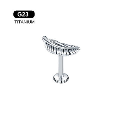 G23 titan antialergic frunze de șarpe ureche șurub conch șurub tragus cartilaj Daith cercei corp piercing bijuterii 16G