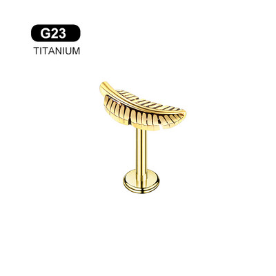 G23 titan antialergic frunze de șarpe ureche șurub conch șurub tragus cartilaj Daith cercei corp piercing bijuterii 16G