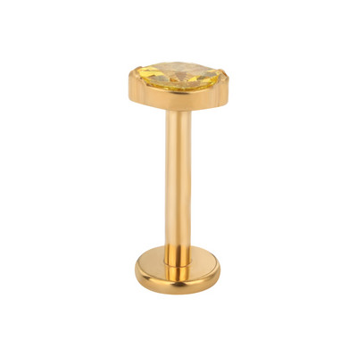 G23 titan ureche Stud Marquise Crystal Labret CZ pavat cartilaj Tragus PIERC Cercei Inele pentru buze Stud Helix Piercing Bijuterii pentru corp