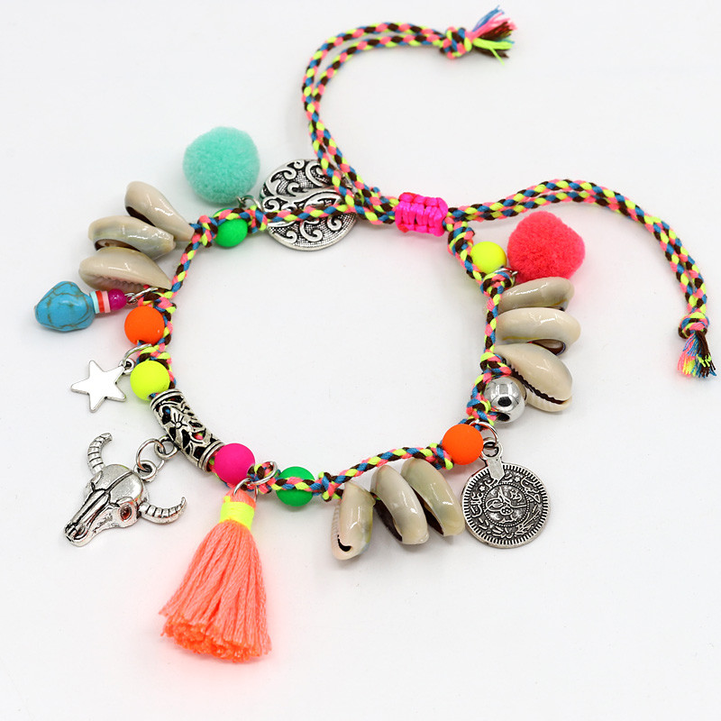 Shell bokaláncok nőknek Boho láb ékszer Beach Barefoot szandál Boka karkötő a lábon Női bojt bokapánt kiegészítők