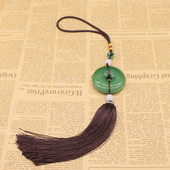 Brelocuri cu ciucuri din China, agățat pentru mașină, lanț de chei cu franjuri de jad, geantă în stil chinezesc, lanțuri cu cataramă de homar, breloc pentru chei, cadou