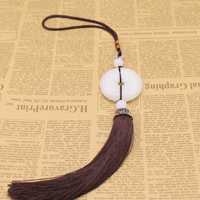 Brelocuri cu ciucuri din China, agățat pentru mașină, lanț de chei cu franjuri de jad, geantă în stil chinezesc, lanțuri cu cataramă de homar, breloc pentru chei, cadou