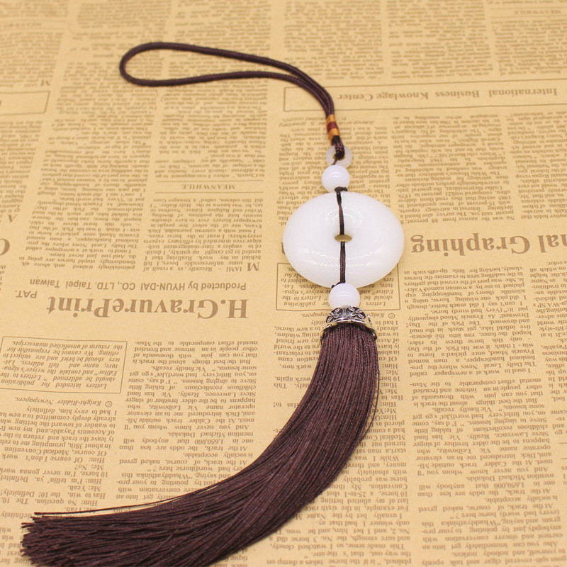 Brelocuri cu ciucuri din China, agățat pentru mașină, lanț de chei cu franjuri de jad, geantă în stil chinezesc, lanțuri cu cataramă de homar, breloc pentru chei, cadou