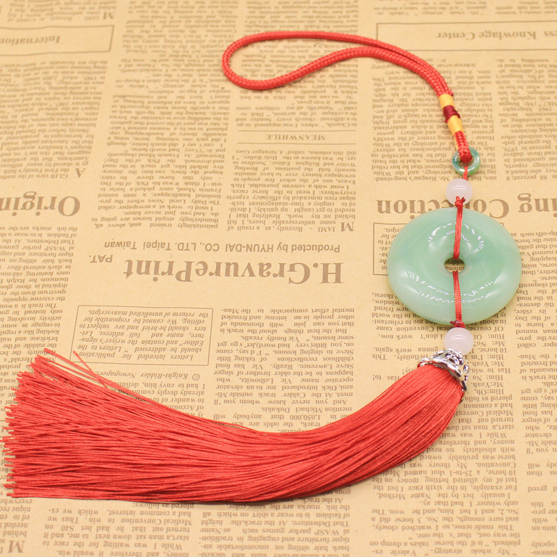 Brelocuri cu ciucuri din China, agățat pentru mașină, lanț de chei cu franjuri de jad, geantă în stil chinezesc, lanțuri cu cataramă de homar, breloc pentru chei, cadou