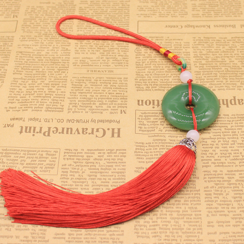 Brelocuri cu ciucuri din China, agățat pentru mașină, lanț de chei cu franjuri de jad, geantă în stil chinezesc, lanțuri cu cataramă de homar, breloc pentru chei, cadou