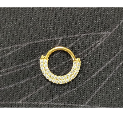 1PC G23 Titan Helix Piercing Zircon Cu Cercei Bile Nas Septum Mamelon Inel Conch Cartilage Tragus Piercing Inele Nas 16G