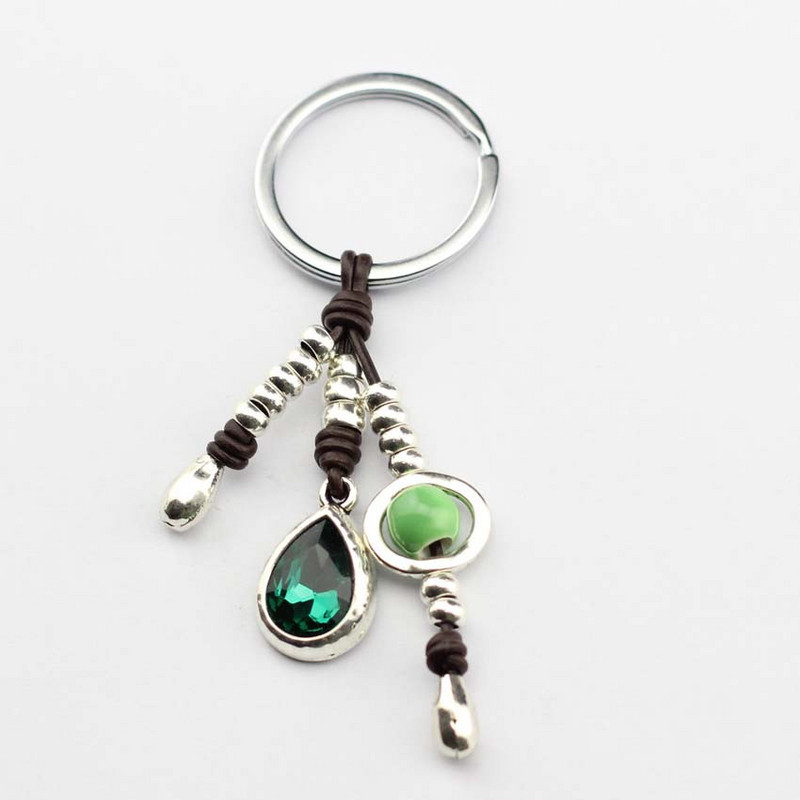 Anslow 2019 picătură de apă cristal lucrat manual margele breloc piele breloc mașină bijuterii geanta farmec cadou femei LOW0004KY