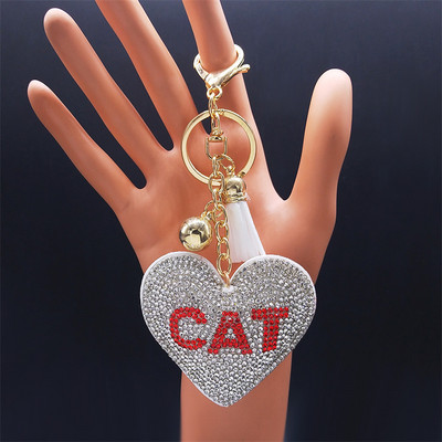 Inimă Cristal Albastru Islam Turcia Ochi Lanț Cheie Culoare Auriu Cioc Breloc Bijuterii Bijuterie Acier Inoxidabil K2805S01