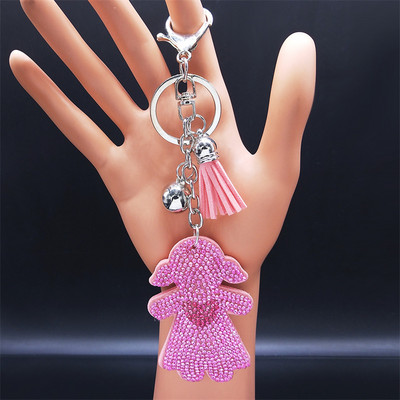 Inimă Cristal Albastru Islam Turcia Ochi Lanț Cheie Culoare Auriu Cioc Breloc Bijuterii Bijuterie Acier Inoxidabil K2805S01