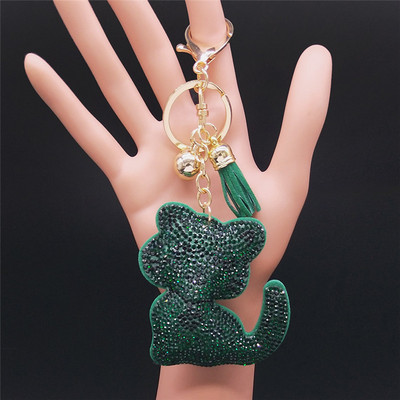 Inimă Cristal Albastru Islam Turcia Ochi Lanț Cheie Culoare Auriu Cioc Breloc Bijuterii Bijuterie Acier Inoxidabil K2805S01