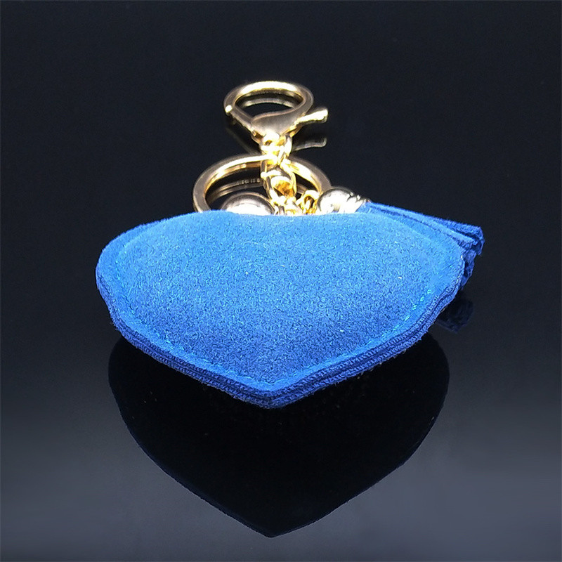 Inimă Cristal Albastru Islam Turcia Ochi Lanț Cheie Culoare Auriu Cioc Breloc Bijuterii Bijuterie Acier Inoxidabil K2805S01