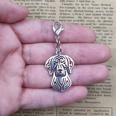 Agár vizsla bostoni terrier csau csu lhasa apso pekingi kutya állat kulcstartó kulcstartó kisállat retro ezüstözött ajándék