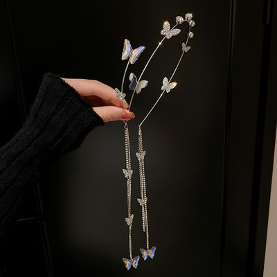 XIALUOKE Fashion Mozaic Cristal Geometric Fluture Grips De Par pentru Femei Elegante Personalitate Bentite Coafuri Bijuterii