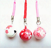 Pandantiv japonez cu flori de cireș, pandantiv cu clopoțel noroc, pandantiv cu margaretă, geantă pentru telefon, breloc de lux, farmec pentru telefon, cadouri pentru cuplu