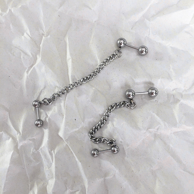 Cercei cu piercing la ureche din oțel inoxidabil Piercing industrial pentru cartilaj Conch Tragus Lobul urechii Cercei tip Helix Barbell Pierc 16G