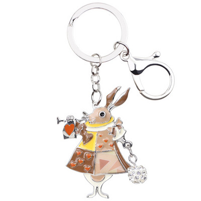 Breloc de iepure de iepure din aliaj de email Bonany, breloc pentru geanta de mână, breloc pentru geantă, accesorii, bijuterii animale la modă nouă pentru femei