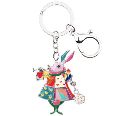 Breloc de iepure de iepure din aliaj de email Bonany, breloc pentru geanta de mână, breloc pentru geantă, accesorii, bijuterii animale la modă nouă pentru femei