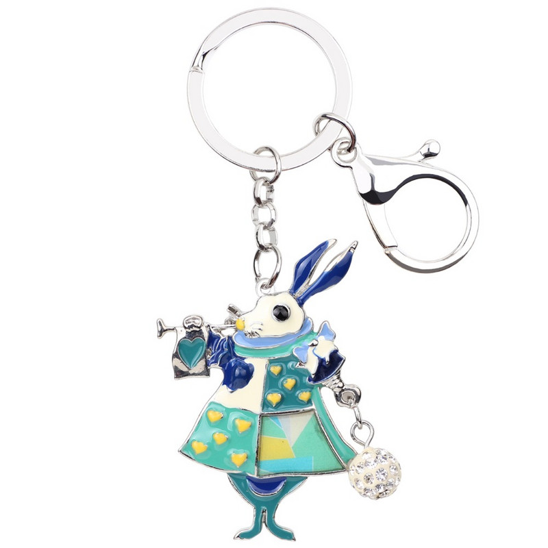 Breloc de iepure de iepure din aliaj de email Bonany, breloc pentru geanta de mână, breloc pentru geantă, accesorii, bijuterii animale la modă nouă pentru femei