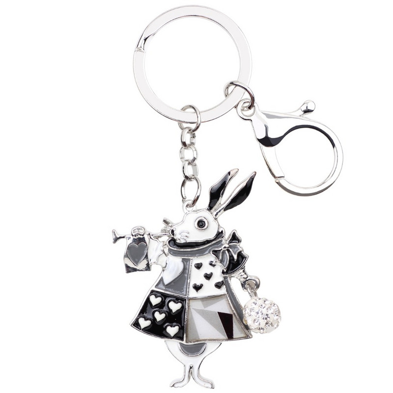 Breloc de iepure de iepure din aliaj de email Bonany, breloc pentru geanta de mână, breloc pentru geantă, accesorii, bijuterii animale la modă nouă pentru femei