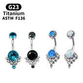 G23 Titan Piercing Titanium Grade Implant Zirconia Piercing Bijuterii pentru corp pentru femei