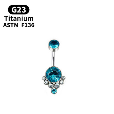 G23 Titan Piercing Titanium Grade Implant Zirconia Piercing Bijuterii pentru corp pentru femei