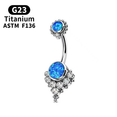 G23 Titan Piercing Titanium Grade Implant Zirconia Piercing Bijuterii pentru corp pentru femei