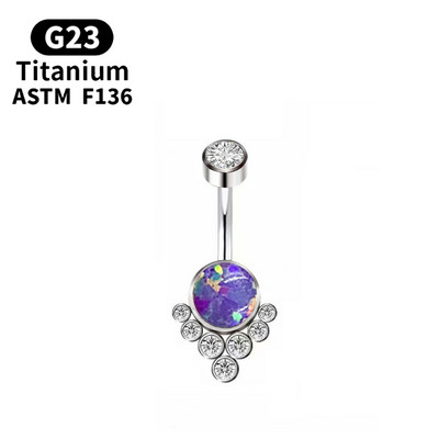 G23 Titan Piercing Titanium Grade Implant Zirconia Piercing Bijuterii pentru corp pentru femei