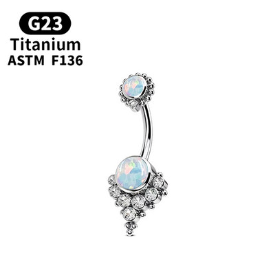 G23 Titan Piercing Titanium Grade Implant Zirconia Piercing Bijuterii pentru corp pentru femei