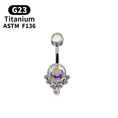G23 Titan Piercing Titanium Grade Implant Zirconia Piercing Bijuterii pentru corp pentru femei