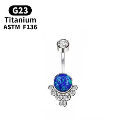G23 Titan Piercing Titanium Grade Implant Zirconia Piercing Bijuterii pentru corp pentru femei