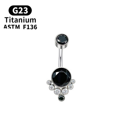 G23 Titan Piercing Titanium Grade Implant Zirconia Piercing Bijuterii pentru corp pentru femei